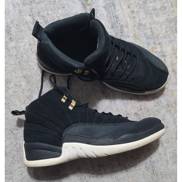 Nike Men\'s Air Jordan 12 Retro‎ Reverse Taxi Black White 130690-017 Size 9 main image 4